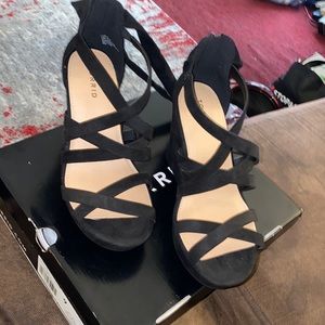 Torrid Ankle wrap platform wedges